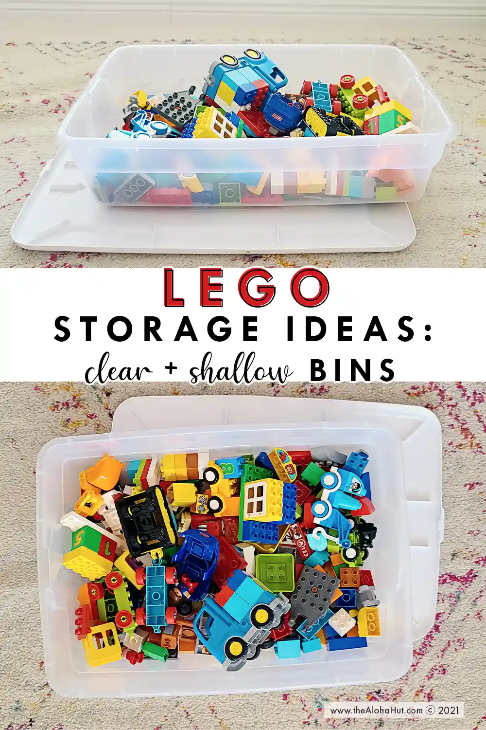 Lego Storage Ideas & DIY Lego Table - The Aloha Hut